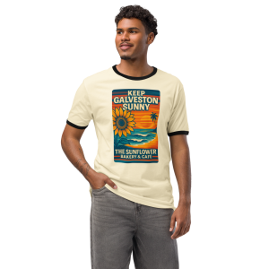 Keep Galveston Sunny Ringer Tee