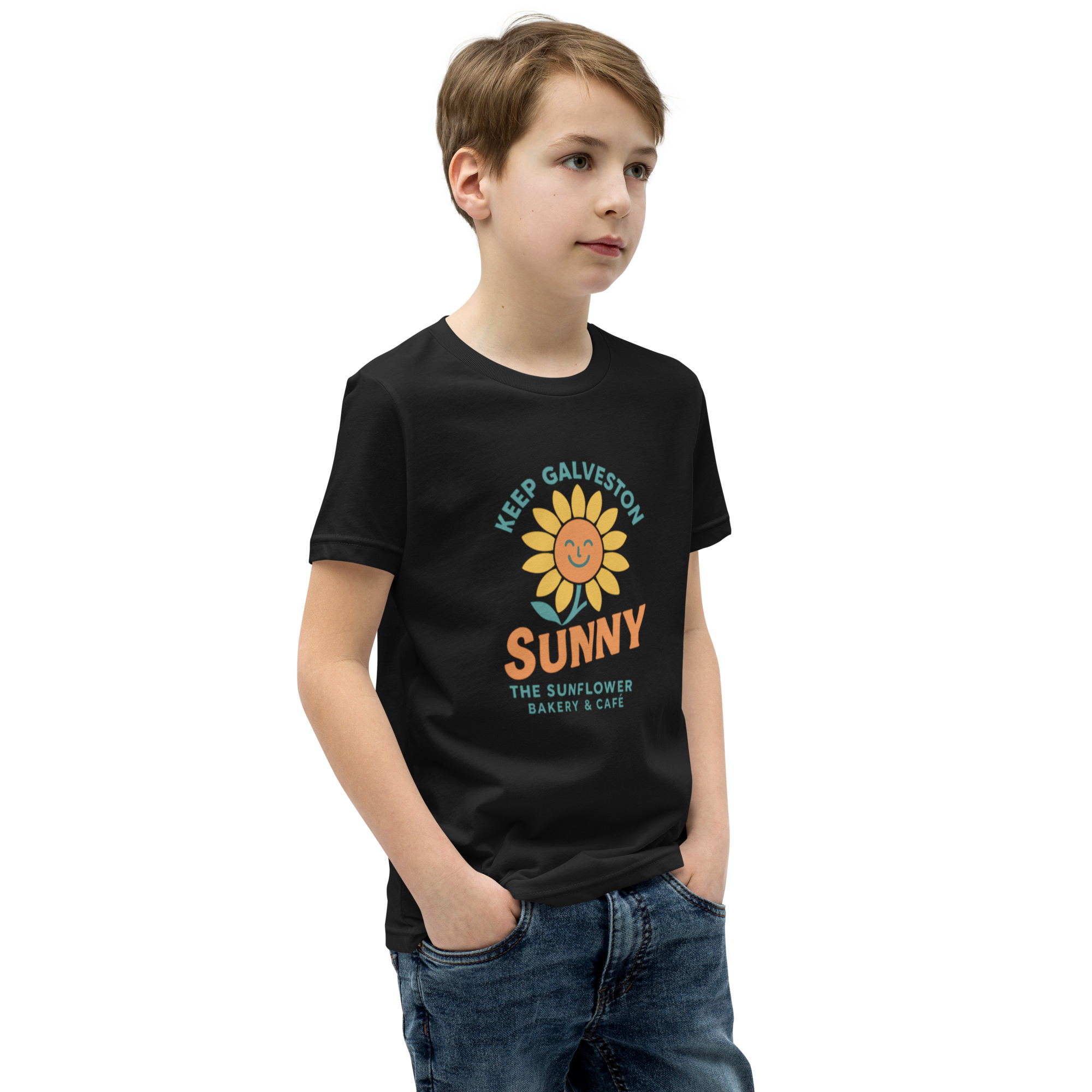 Keep Galveston Sunny Kids Tee - Image 19