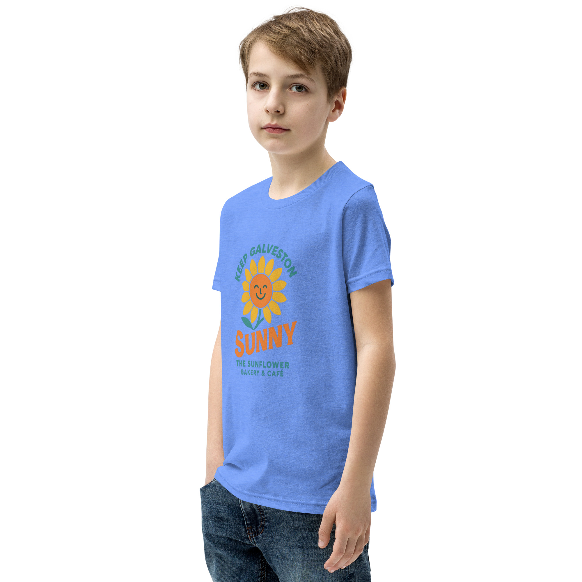 Keep Galveston Sunny Kids Tee - Image 28