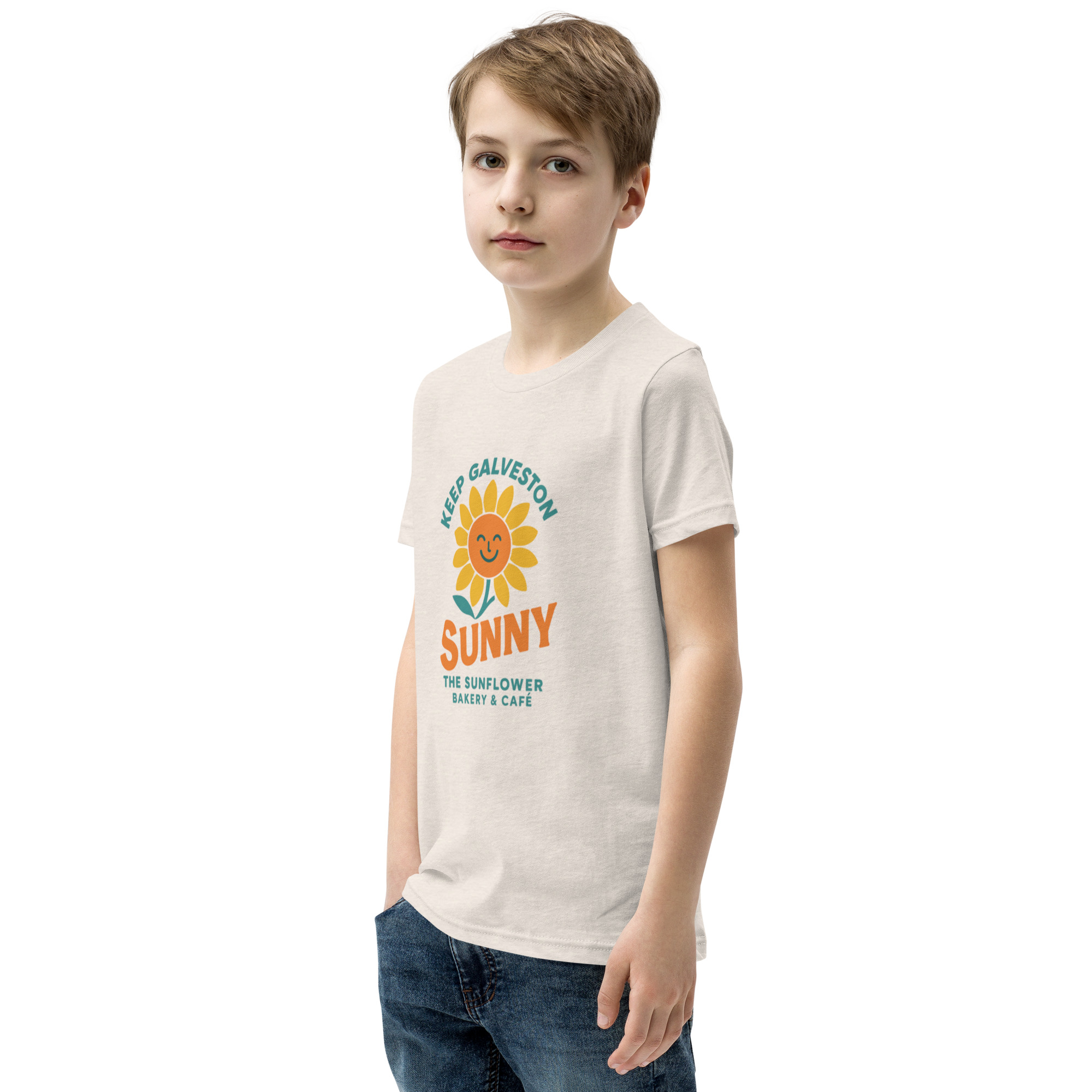 Keep Galveston Sunny Kids Tee - Image 36