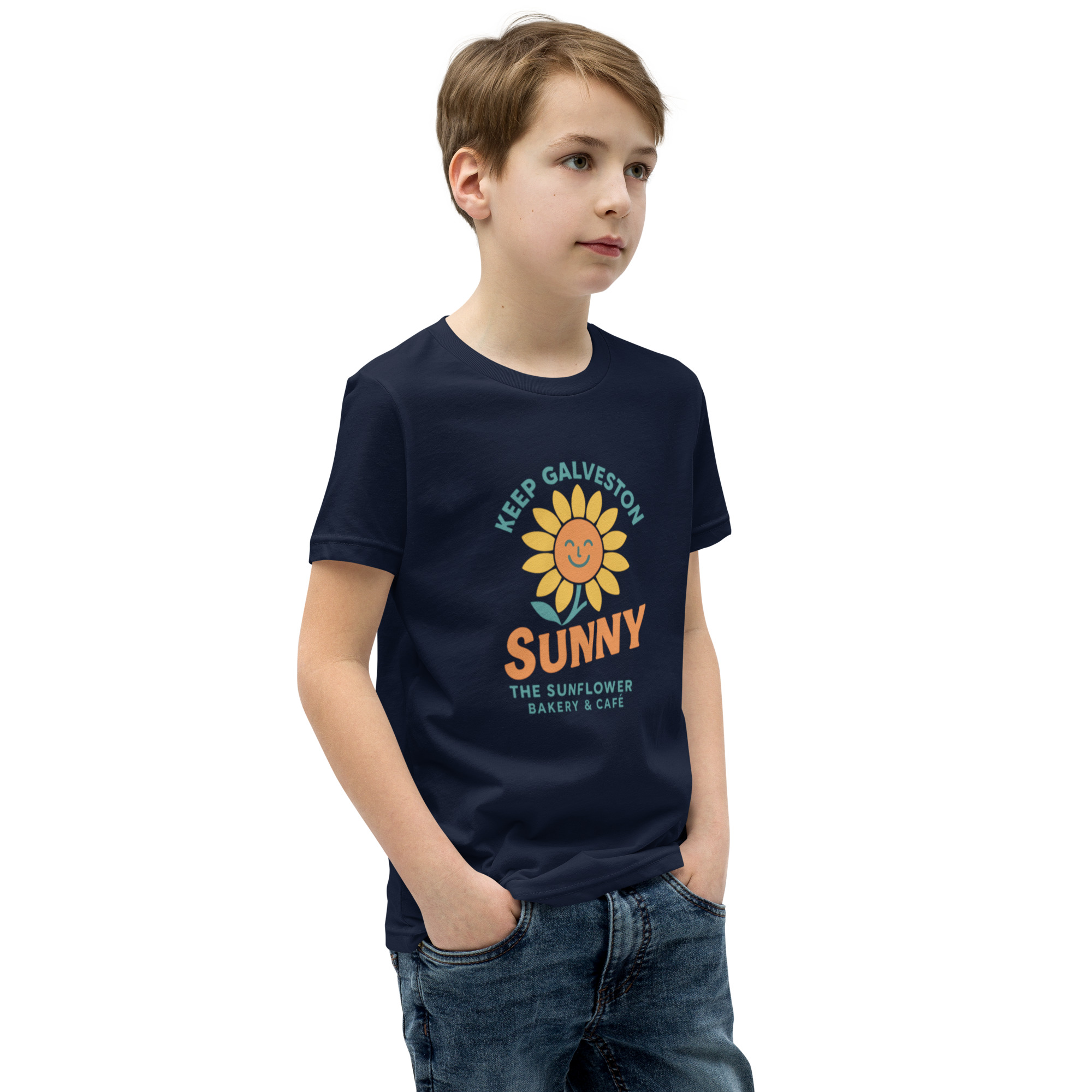 Keep Galveston Sunny Kids Tee - Image 23