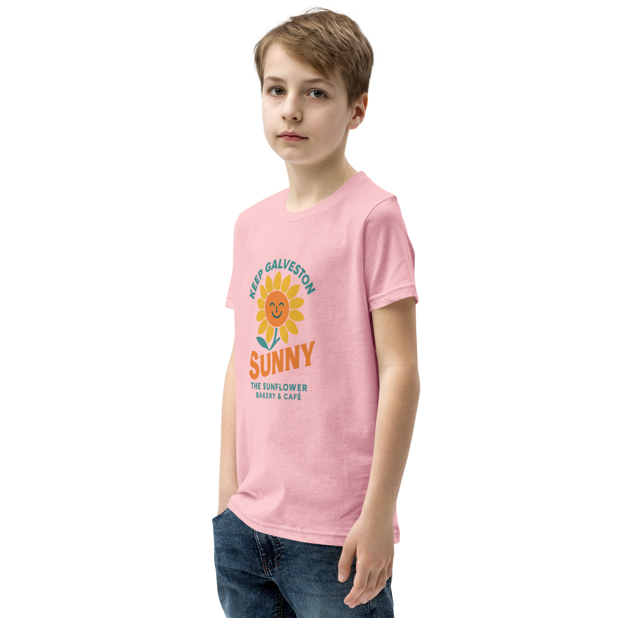 Keep Galveston Sunny Kids Tee - Image 32