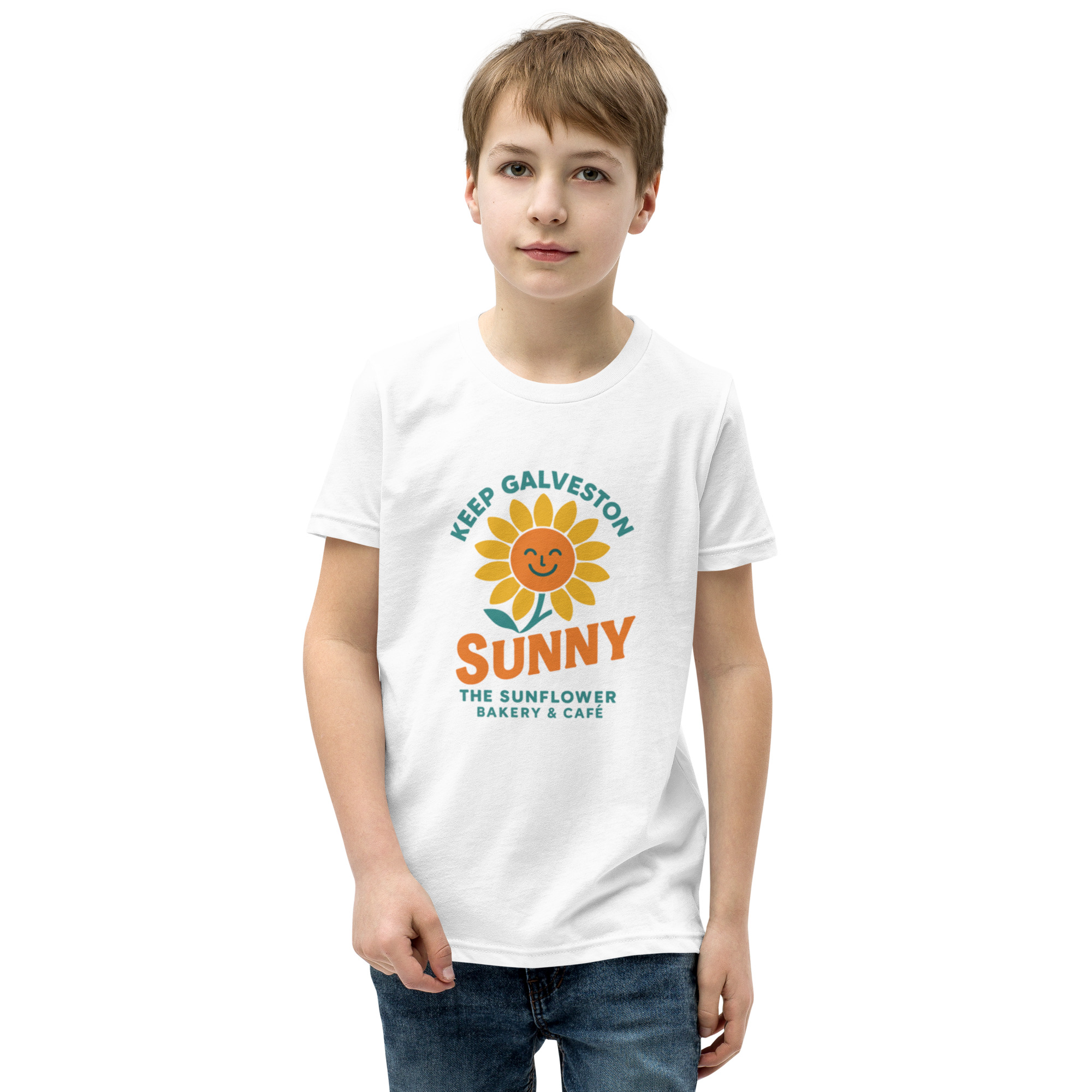 Keep Galveston Sunny Kids Tee - Image 42