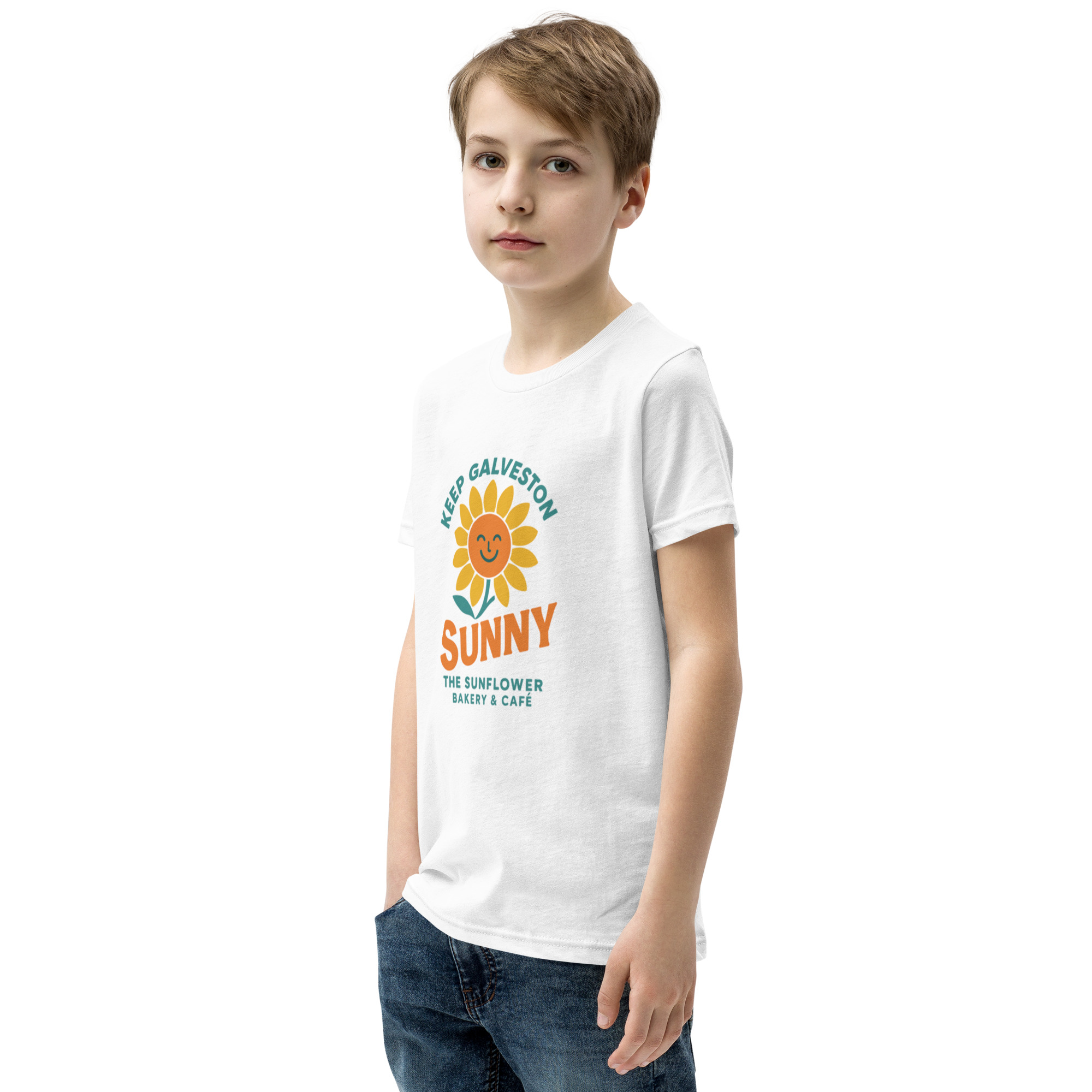 Keep Galveston Sunny Kids Tee - Image 44