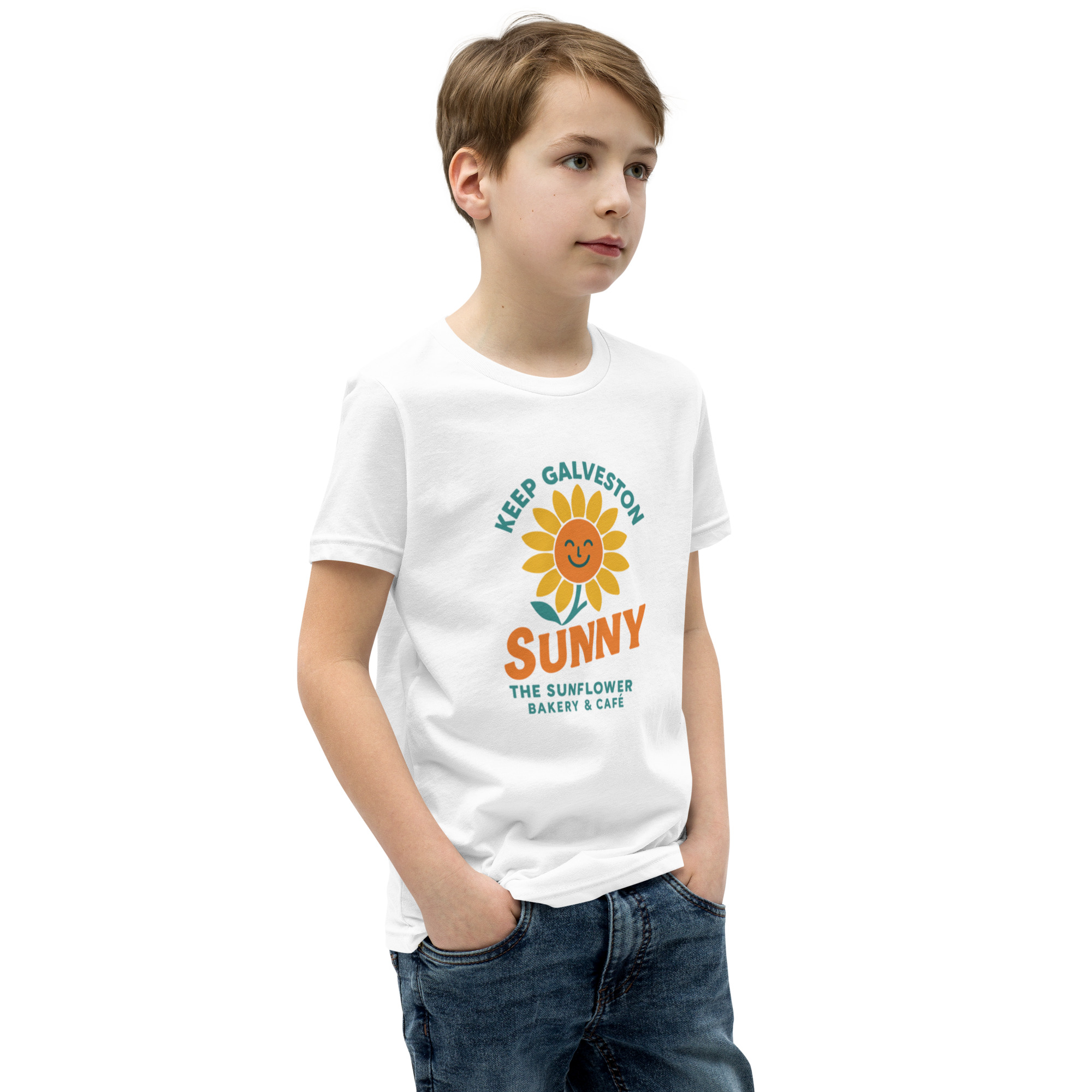 Keep Galveston Sunny Kids Tee - Image 43